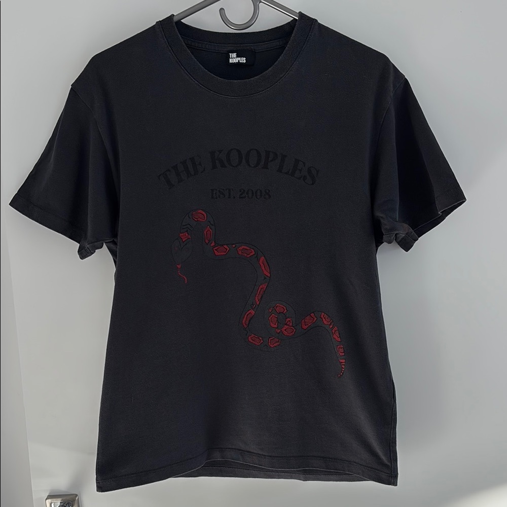 The Kooples Black Snake Graphic T-Shirt